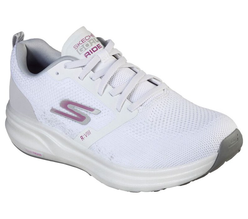 Skechers Gorun Ride 8 Hyper - Womens Running Shoes White/Purple [AU-OY4211]